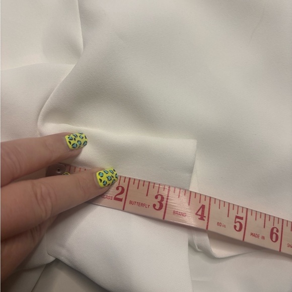 Ted Baker London Llaylas High Waisted Twill Shorts White Size 2 New - Picture 5 of 7